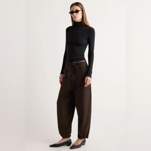 Danielle Drawstring Barrel-Leg Pant